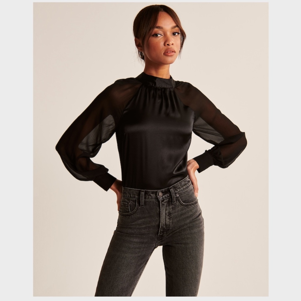 Long Sleeve High Neck Bodysuit